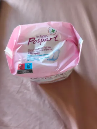 Braguitas Indasec Postpart  Y toallas tocologicas