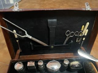 Maletín antiguo peluquero barbero