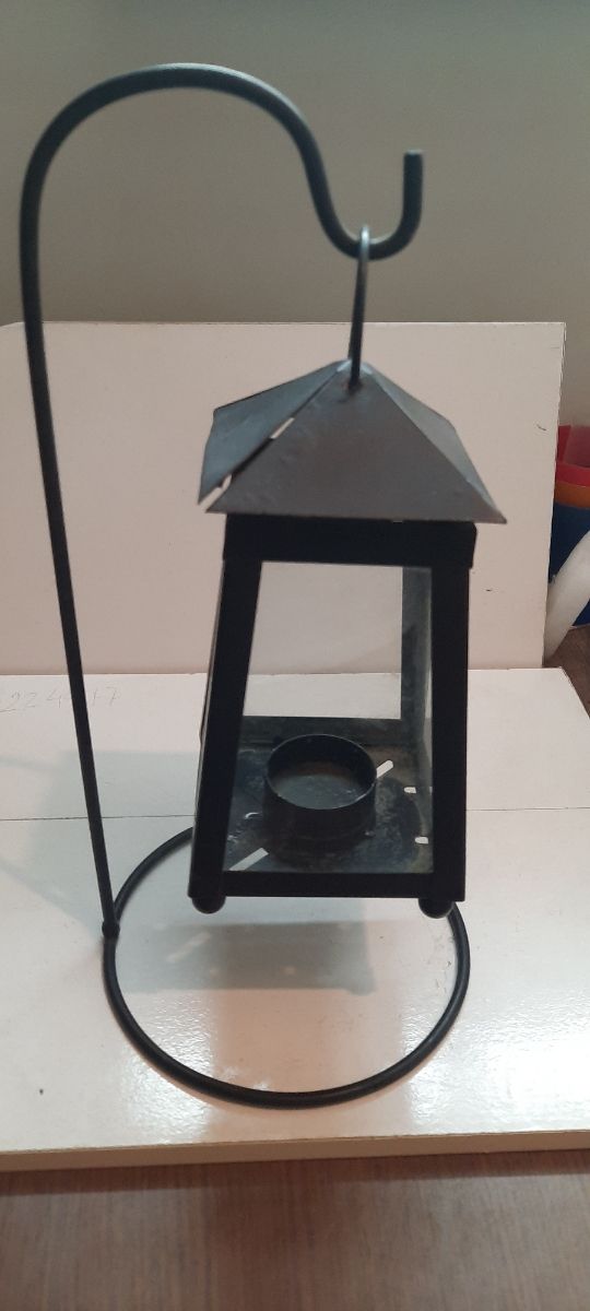 Farolillo metálico negro