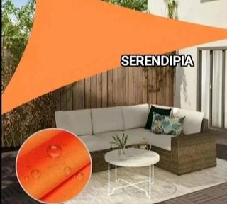 2  TOLDO VELA TRIANGULARES IMPERMEABLES 3X3X3