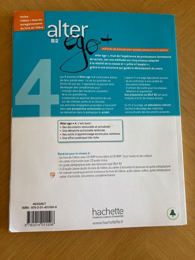 Alter Ego + 4: Livre Eleve + CD-ROM
