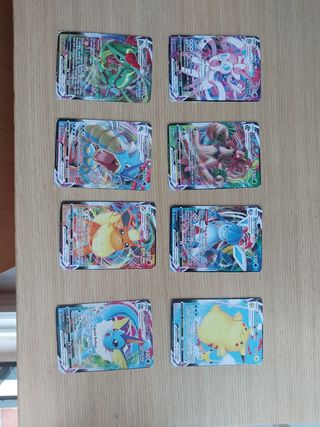 8 cartas Pokémon GX/VMAX