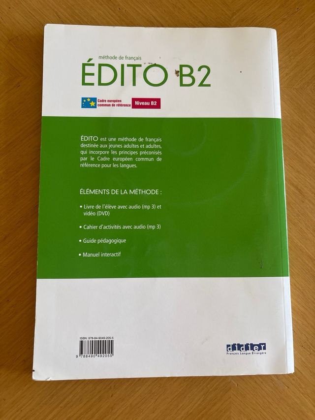 EDITO B2 ELEVE+CD+DVD