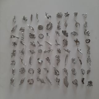 LOTE BROCHES BISUTERIA RODIO SWAROVSKI