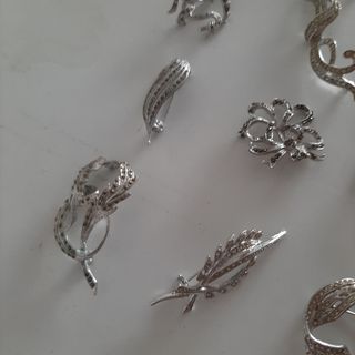 LOTE BROCHES BISUTERIA RODIO SWAROVSKI