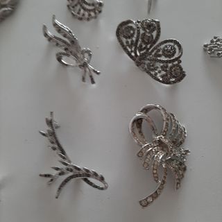 LOTE BROCHES BISUTERIA RODIO SWAROVSKI