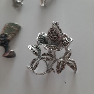 LOTE BROCHES BISUTERIA RODIO SWAROVSKI