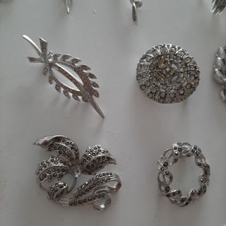 LOTE BROCHES BISUTERIA RODIO SWAROVSKI