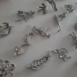 LOTE BROCHES BISUTERIA RODIO SWAROVSKI