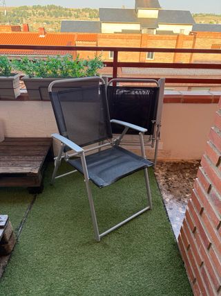 2 Sillas Plegables Jardín