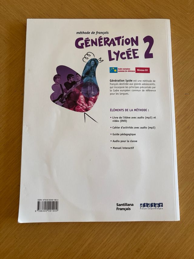 GENERATION LYCEE A2/B1 ELEVE+CD+DVD