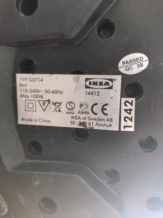 Lampada piantana IKEA - nera e bianca