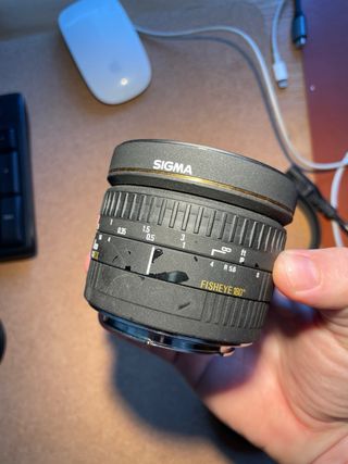 Objetivo Sigma 8mm F/4 EX fisheye Montura Canon