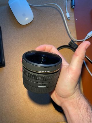 Objetivo Sigma 8mm F/4 EX fisheye Montura Canon