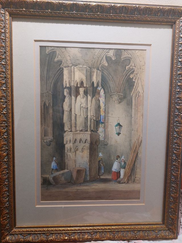 Acuarela Interior Samuel Prout