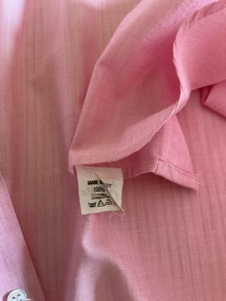 Camicia rosa maniche lunghe uomo