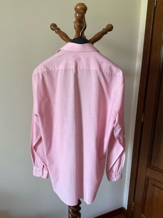 Camicia rosa maniche lunghe uomo