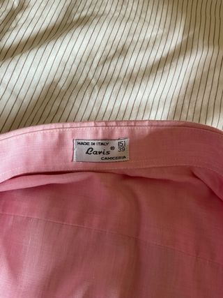 Camicia rosa maniche lunghe uomo