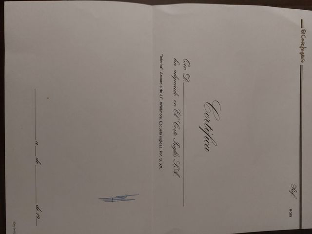 Acuarela inglesa: Interior de iglesia