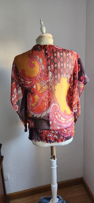 Blusa vintage multicolor