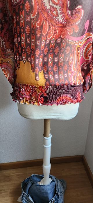 Blusa vintage multicolor