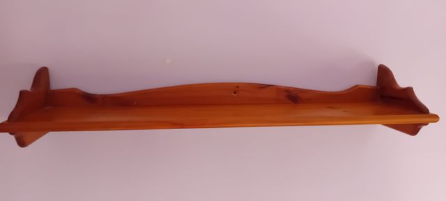 2 baldas madera - estantes marrones