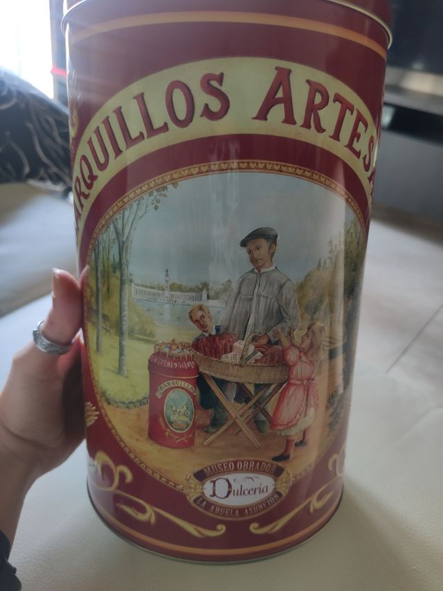 Lata Barquillos Artesanos estilo Vintage
