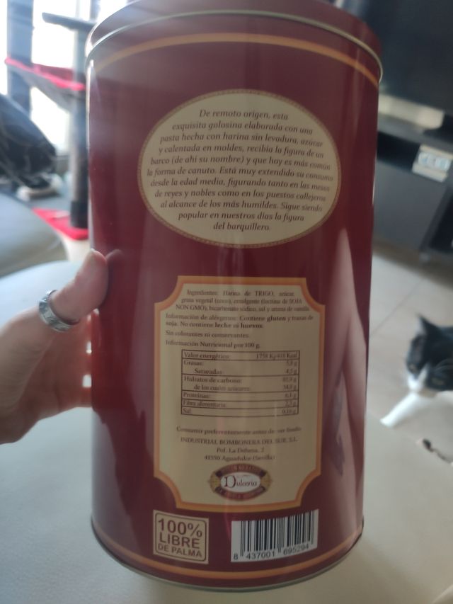 Lata Barquillos Artesanos estilo Vintage