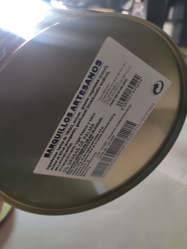 Lata Barquillos Artesanos estilo Vintage