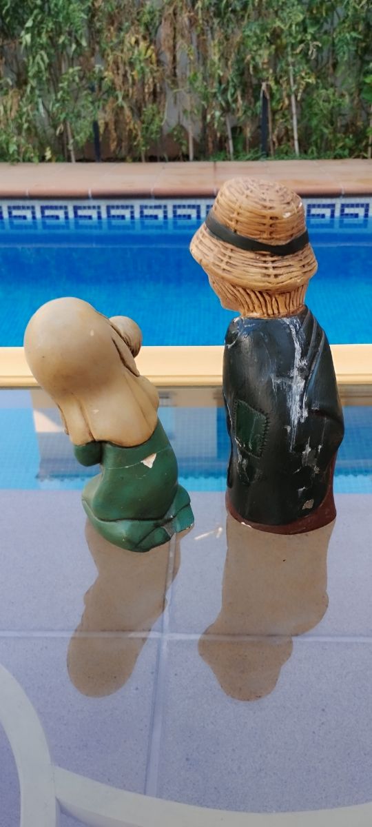 2 figure vintage da presepe