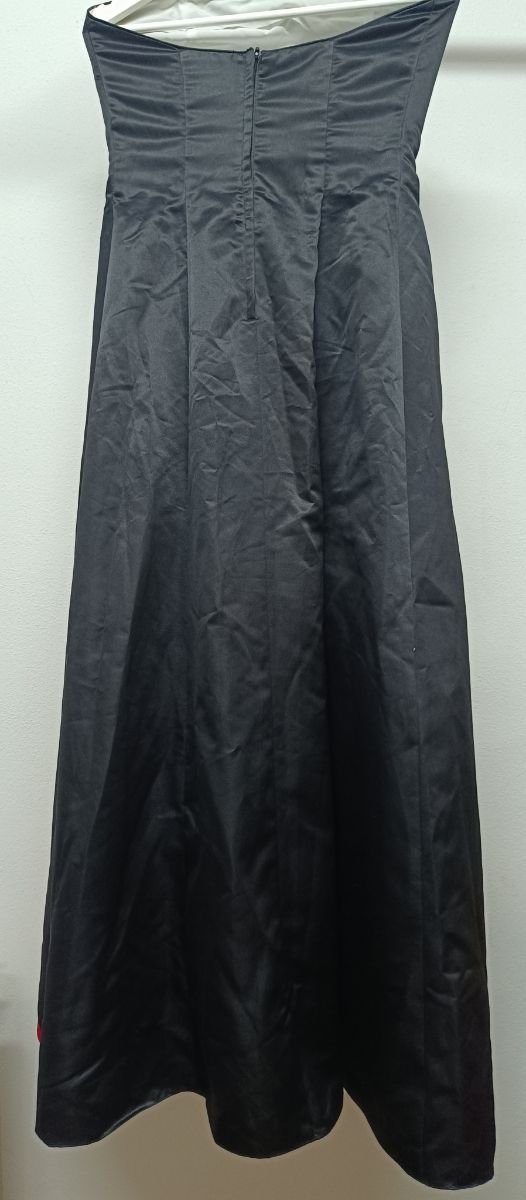 Vestido fiesta negro-rojo