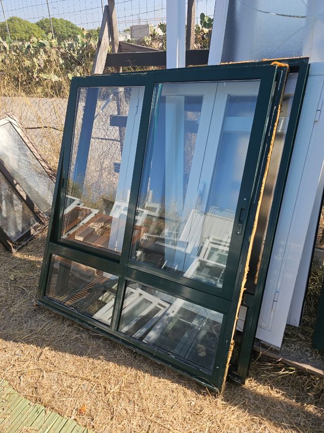 Ventana corredera aluminio climalit