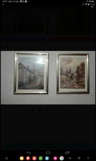 2 Quadri paesaggistici d'epoca