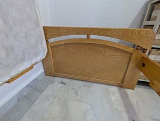 Cama madera maciza - Somier incluido