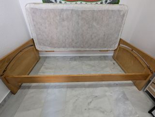 Cama madera maciza - Somier incluido