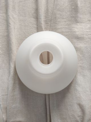 Lampara de vidrio blanca