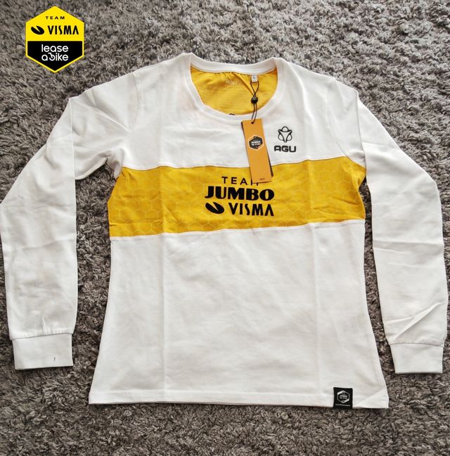 Camiseta de ciclismo AGU, Jumbo Visma, mujer, t. S