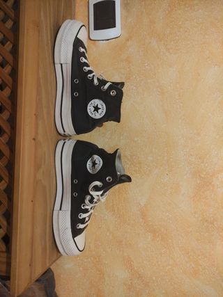 Converse All Star plataforma negros