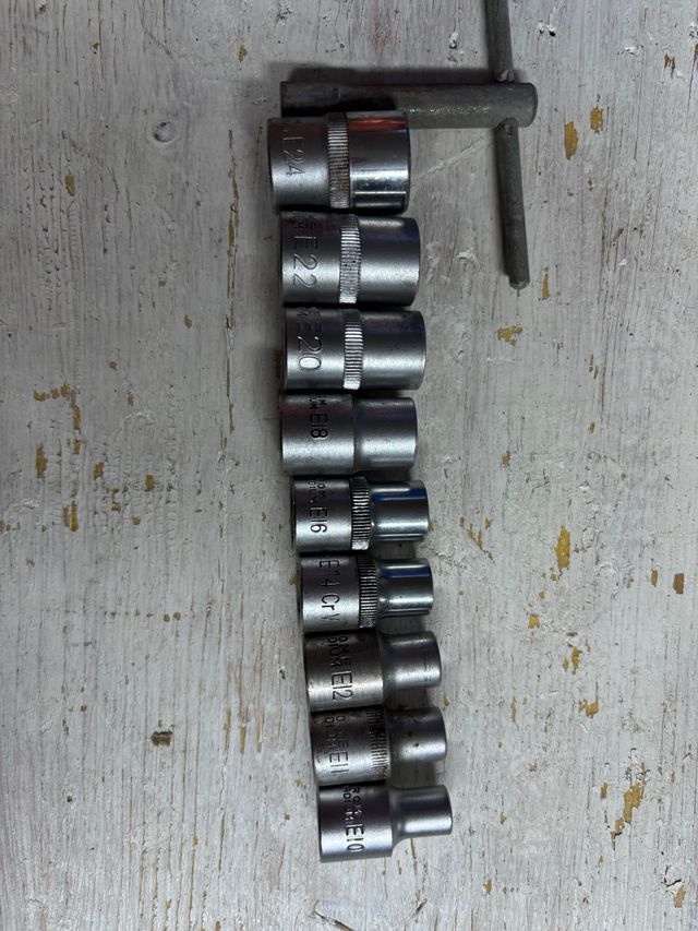 Set chiavi a bussola Torx 1/2" - 9 pezzi