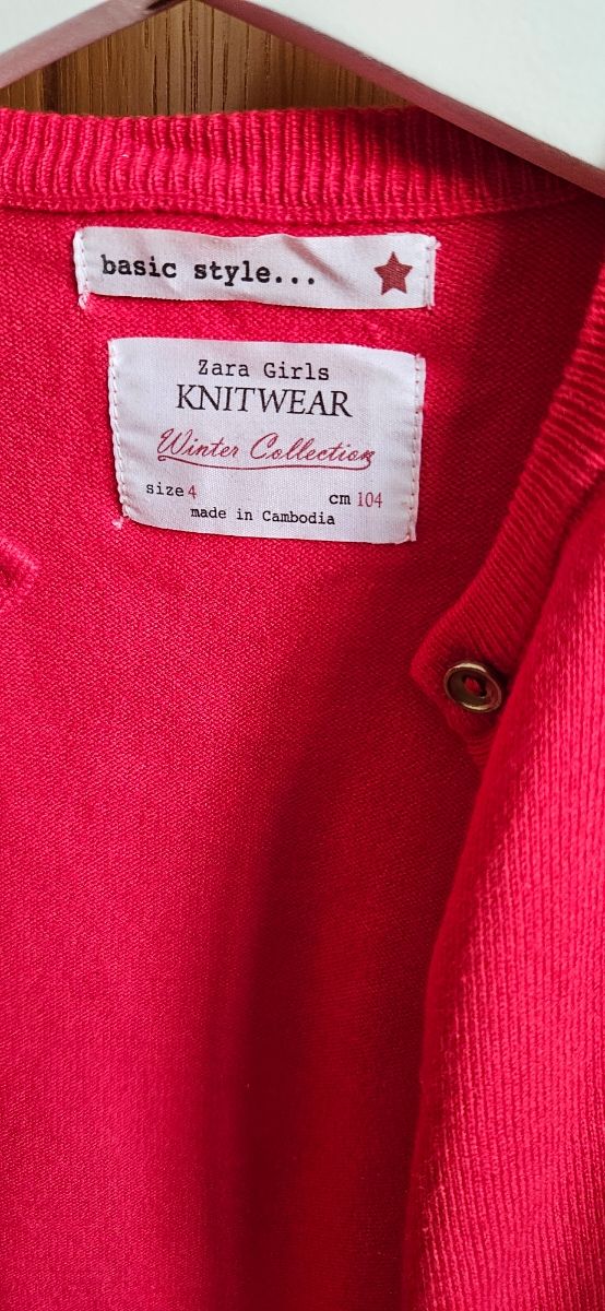 Chaqueta Zara niña roja