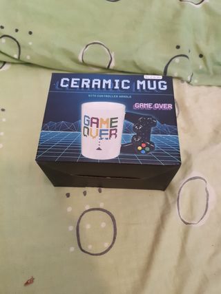 Taza de cerámica retro GAME OVER