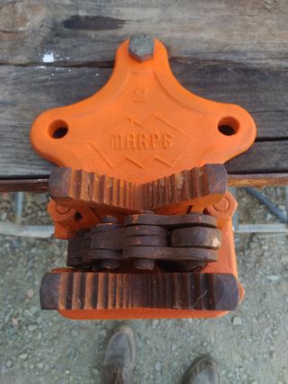 Prensa de cadena para tuberías