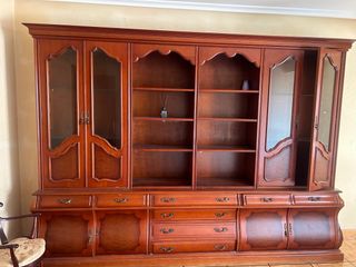 Mueble salón madera - Vitrina