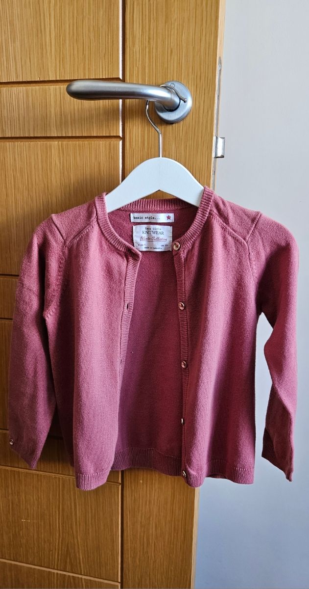 Chaqueta punto niña rosa - talla 4