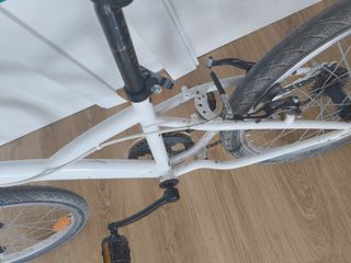 Bicicleta niña Btwin 20" blanca