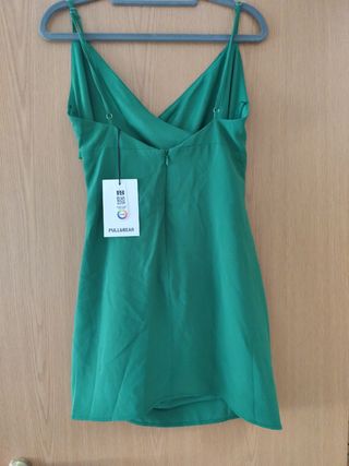 Vestido verde ajustado