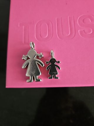 2 colgantes Tous niña plata