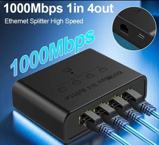 Conmutador red 4 puertos 1000Mbps