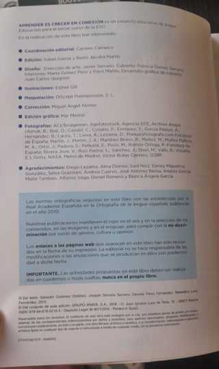 Lengua y literatura 3° ESO