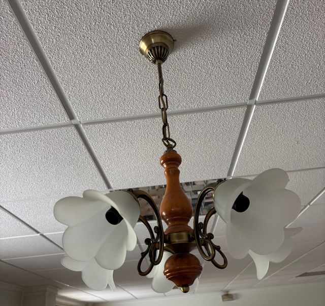 Lámpara techo 4 luces clásica